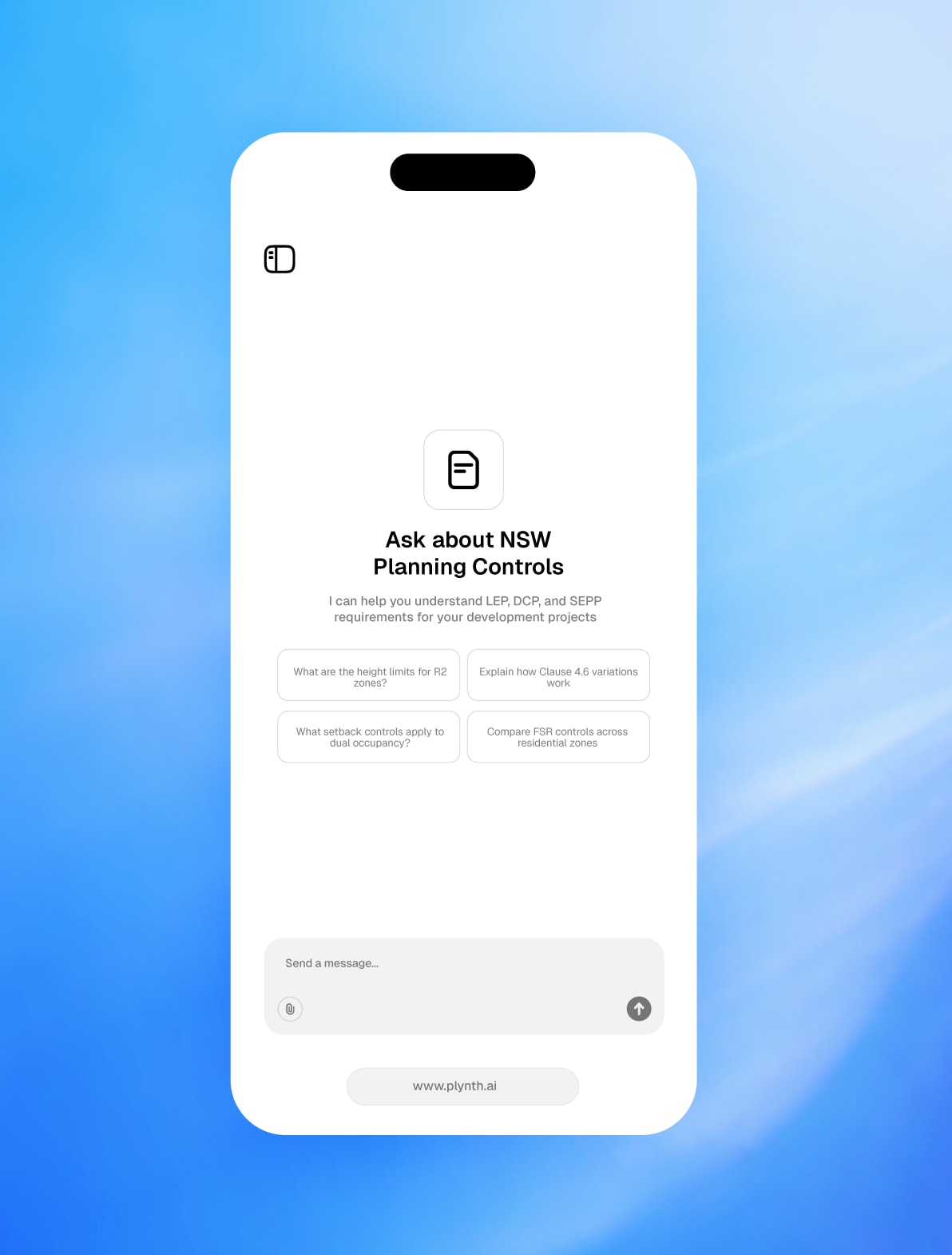 Plynth mobile app preview 2